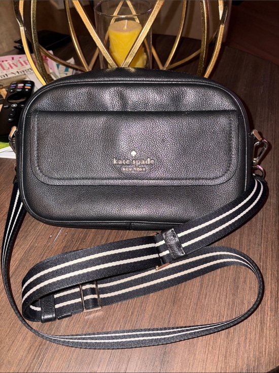 kate spade Handbags - Kate Spade Rosie Pebbled Leather Flap Camera Bag w/Guitar Strap